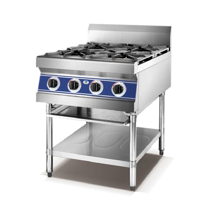Gas Cooker Supplier - Commercial Stainless Steel 4 Burners Plate