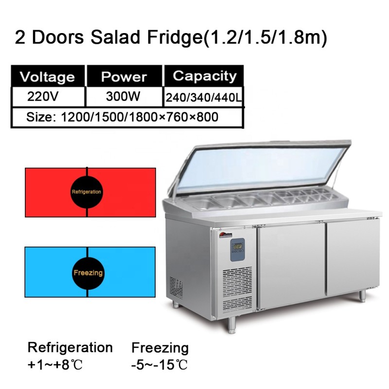 Prep Table Supplier - Commercial Sandwich Pizza Display Salad Bar