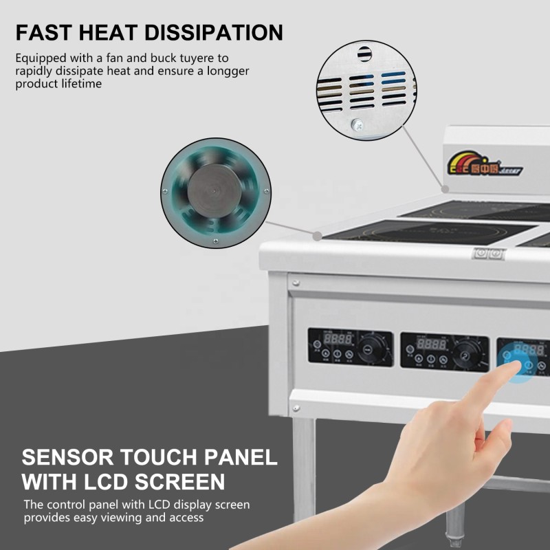 Cooking Range Factory - Commercial 4-6 Burner Induction Electric