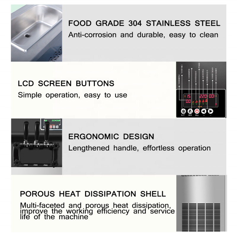 Ice Cream Maker Supplier - Electric Soft Serve Machine Shop Bar