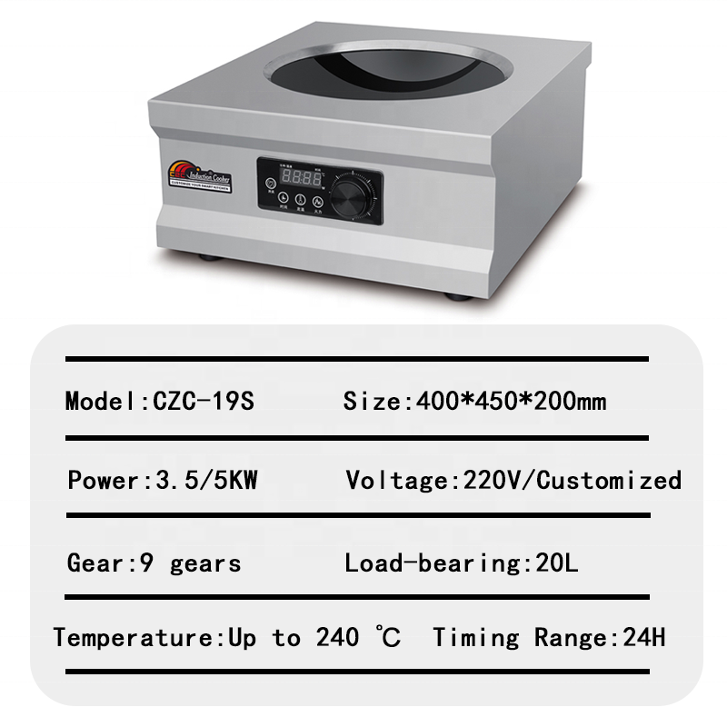 Induction Cooker Factory - Restaurant 3500-5000W Ceramic Hob Electric