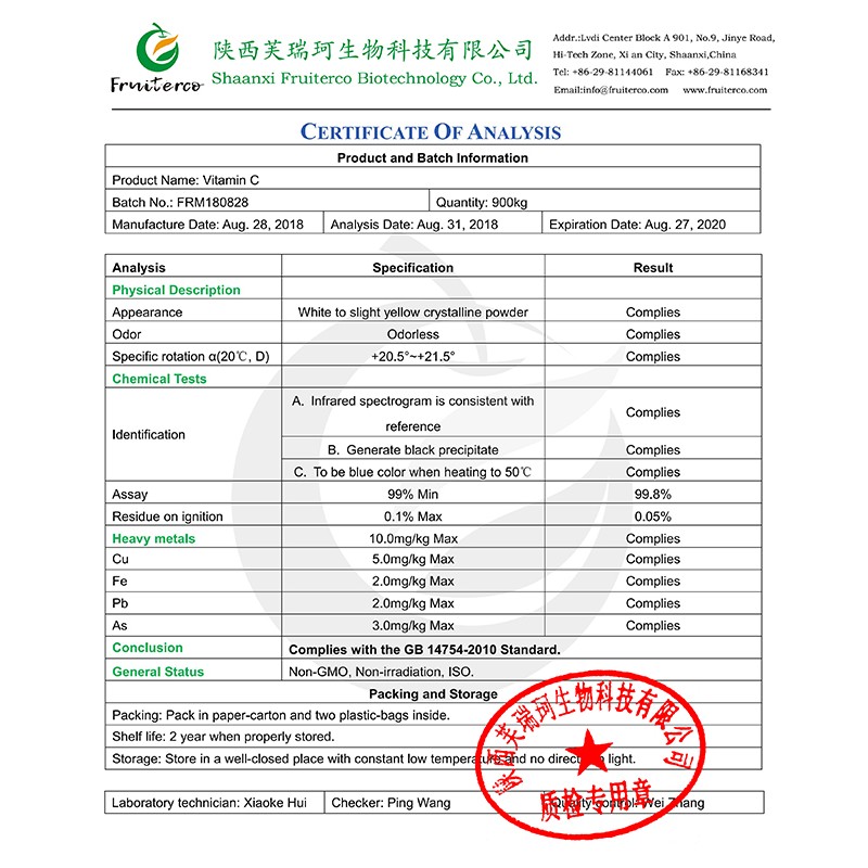 Wholesale Bulk VC Ascorbic Acid Vitamin C Powder Sodium Ascorbate Vitamin C