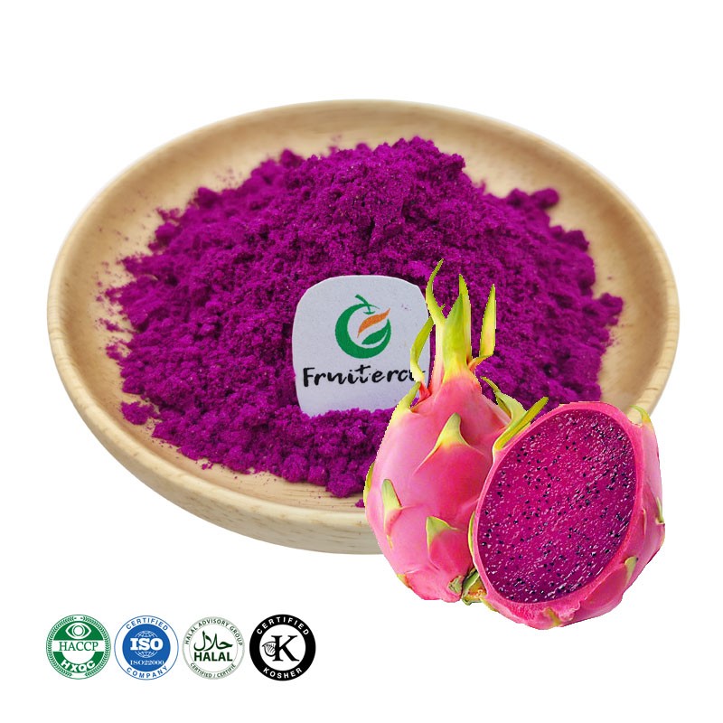 Organic Red Dragon Fruit Powder Freeze Dried Pink Pitaya Powder Red Pitaya Powder
