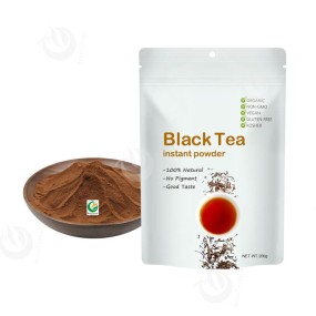 China 100% Pure Organic Water Soluble Black Tea Powder Instant Black Tea Powder