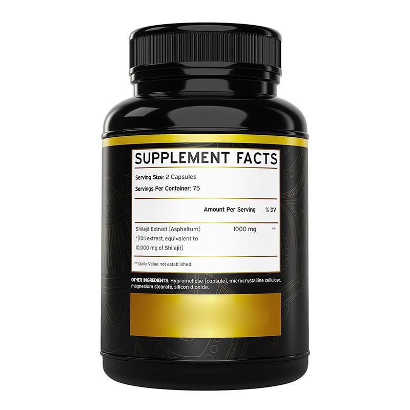 OEM Organic Shilajit Capsule Shilajit Extract Capsule