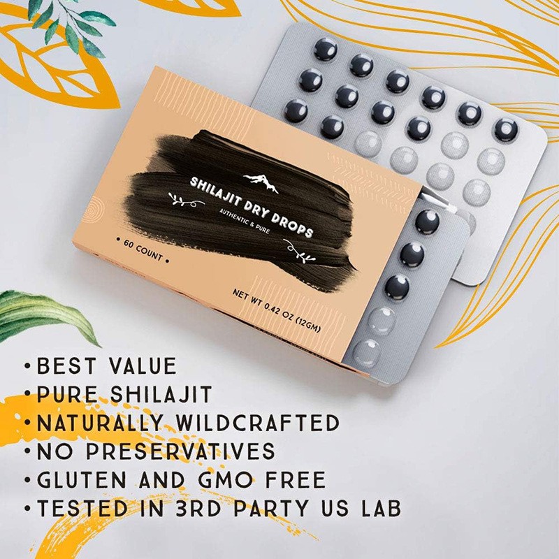 OEM Private Label Shilajit Resin Tablets Shilajit Tablets