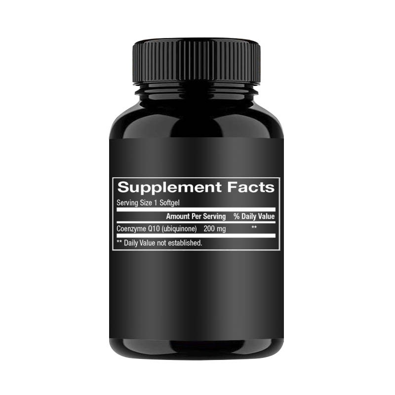 Coq10 Supplement 200mg Coq10 Coenzyme Q10 Softgels Capsule