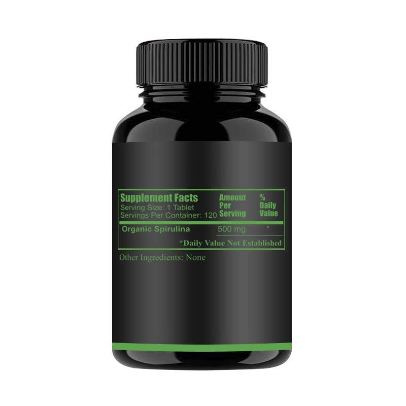 Dietary Supplements Natural Organic Algae Chlorella Spirulina Tablets