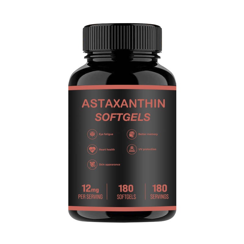 Natural Astaxanthin Dietary Supplements 12mg Astaxanthin Softge Capsules