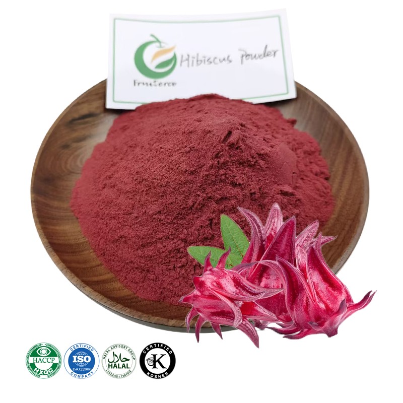 Natural Spray Dried Hibiscus Flower Powder Roselle Flower Powder