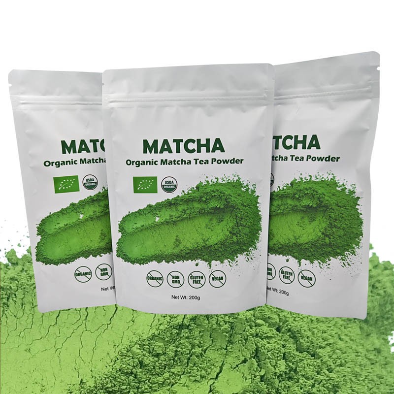 Packaging 200g Organic Certified Ceremonial Matcha Powder Matcha Green Tea Matcha
