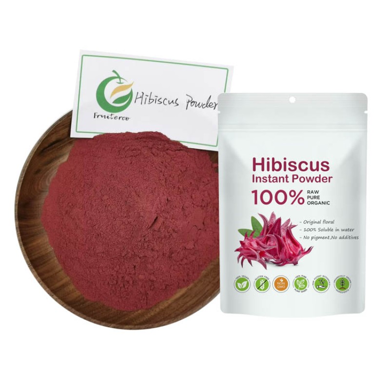 Natural Spray Dried Hibiscus Flower Powder Roselle Flower Powder