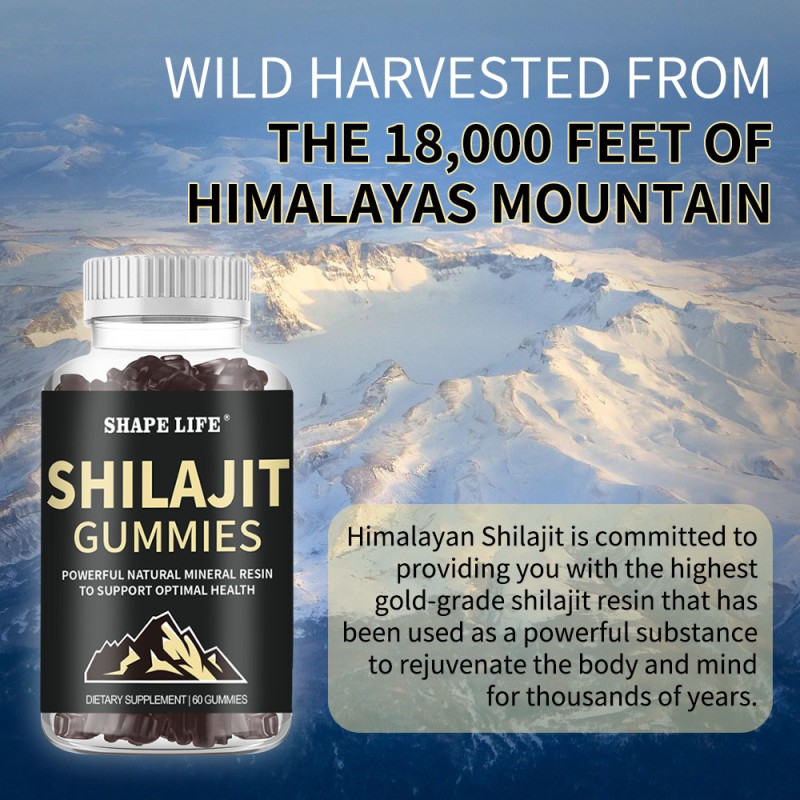 OEM Shilajit Supplements Fulvic Acid Gummy Organic Shilajit Gummy