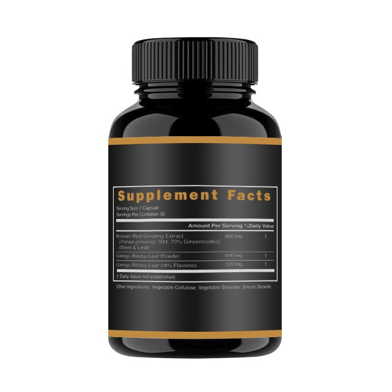 Fruiterco OEM ODM Private Label Korean Red Ginseng Capsules Ginseng Capsule