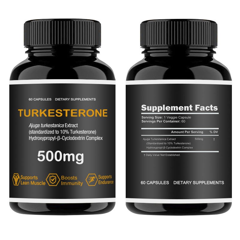 Body Building Supplements Turkesterone Supplement 500mg Ajuga Turkesterone Capsules