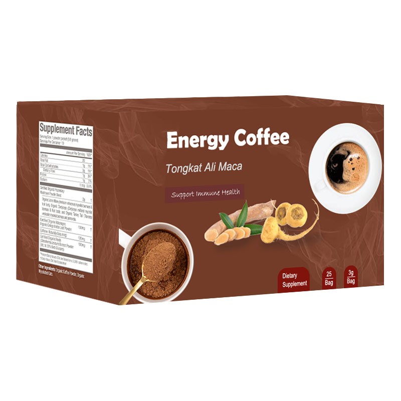 Private Label OEM Tongkat Ali Maca Ashwagandha Ginseng Coffee Bio Herbs Coffee