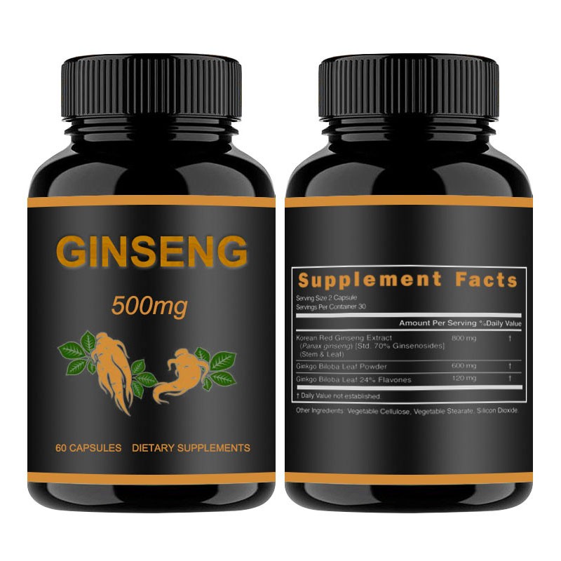 Fruiterco OEM ODM Private Label Korean Red Ginseng Capsules Ginseng Capsule