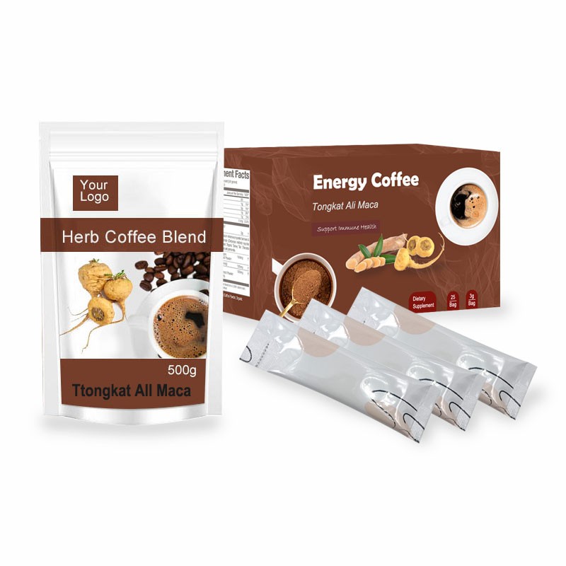 Wholesale Bulk Tongkat Ali Maca Ginseng Ashwagandha Instant Coffee
