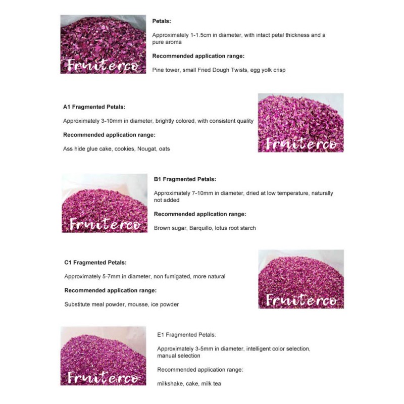 100% Pure Natural Organic Rose Petal Powder Food Grade Rose Juice Powder