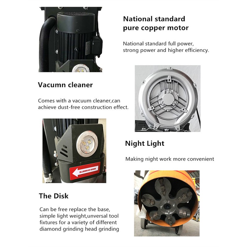 Terrazzo Machine Supplier - 350-400V 4KW Concrete Floor Grinder