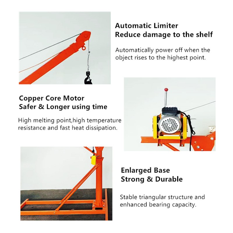 Portable Crane Factory - 360 Degree Outdoor Small Davit