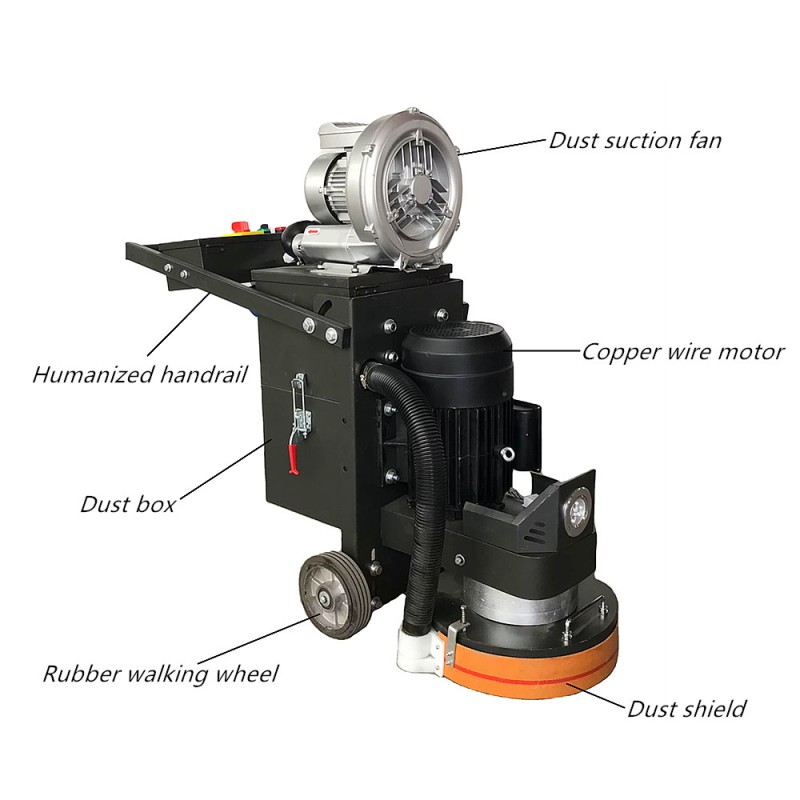 Terrazzo Machine Supplier - 350-400V 4KW Concrete Floor Grinder