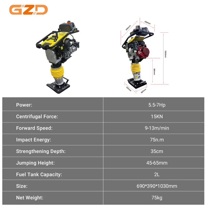 Earth Rammer Factory - Petrol Engine Robin Eh12 Tamping
