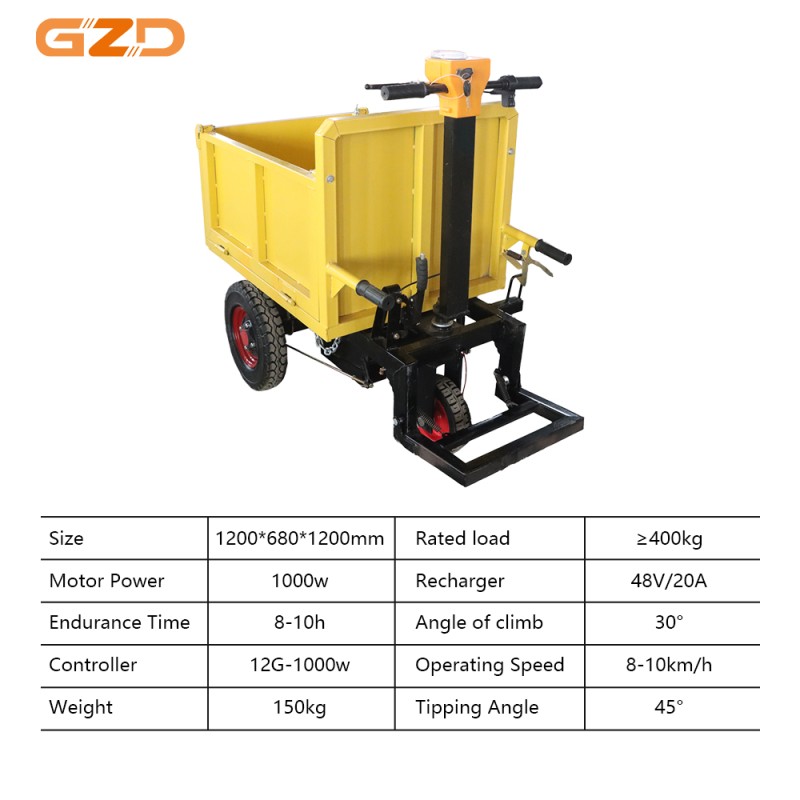 Mini Dumper Manufacturer - Factory Sale Hand-Push 1000W