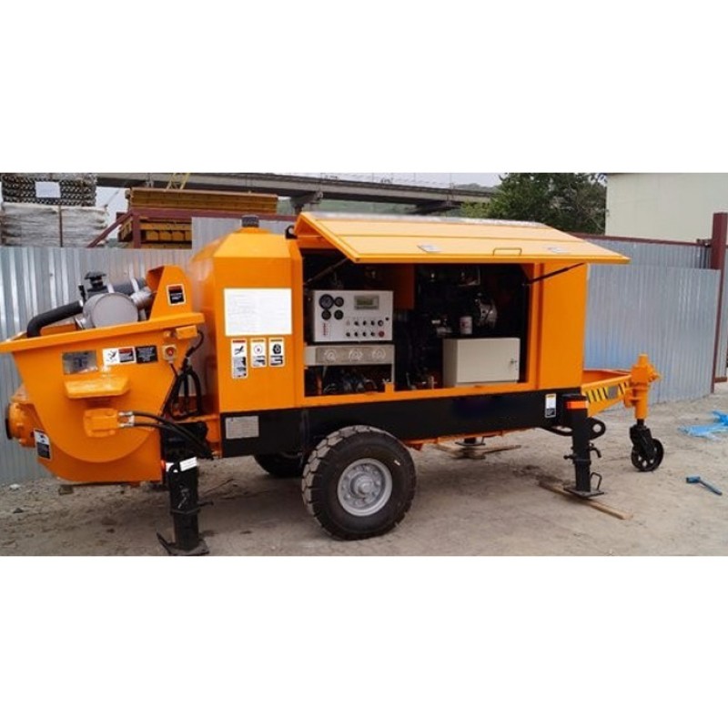 Portable Concrete Pump Factory - Zoomlion 60m3/h HBT60.13.90SU