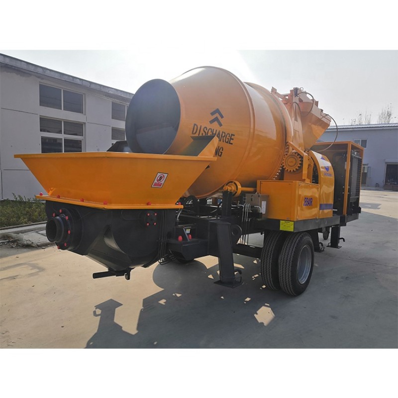 Trailer Mixer Pump Manufacturer - Small 40m3/h Concrete JBS40-10-84R