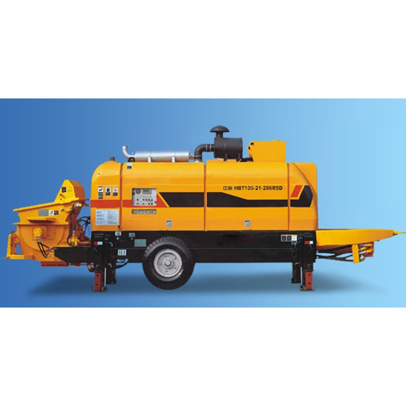 Portable Concrete Pump Factory - Zoomlion 60m3/h HBT60.13.90SU