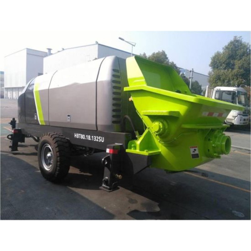 Concrete Mixer Pump Manufacturer - Zoomlion 50m3/h HBT50 Trailer