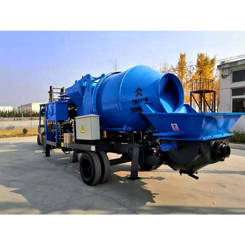 Trailer Mixer Pump Manufacturer - Small 40m3/h Concrete JBS40-10-84R