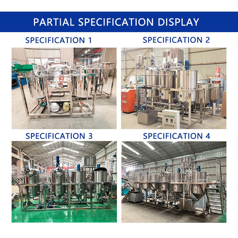 Oil Refinery Supplier - Small Cooking Sunflower Deodorization Refining