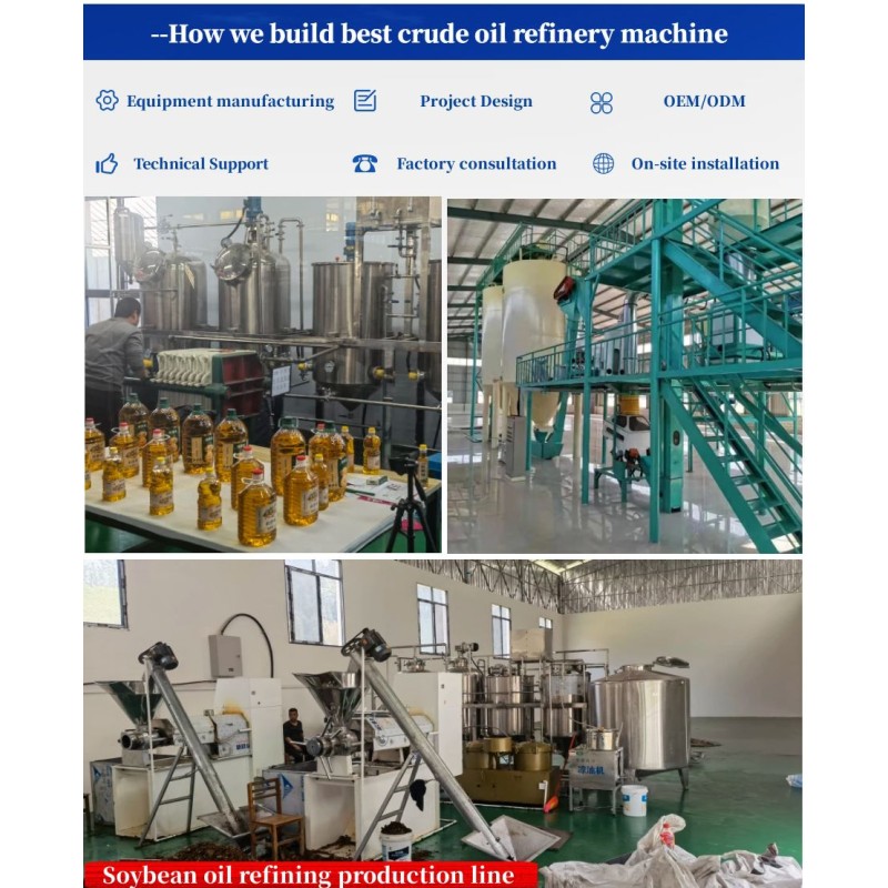 Oil Refinery Machine Manufacturer - 2000kg/d Hot Sale Palm Crude Refining