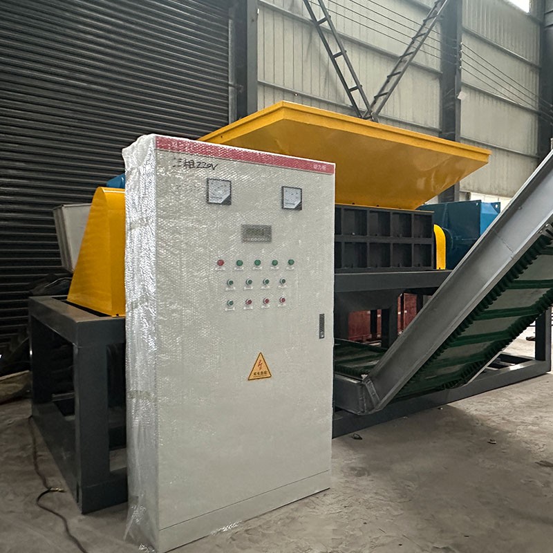 Tire Shredder Supplier - Two Shaft Heavy Duty Truck Tire Rubber Recycling