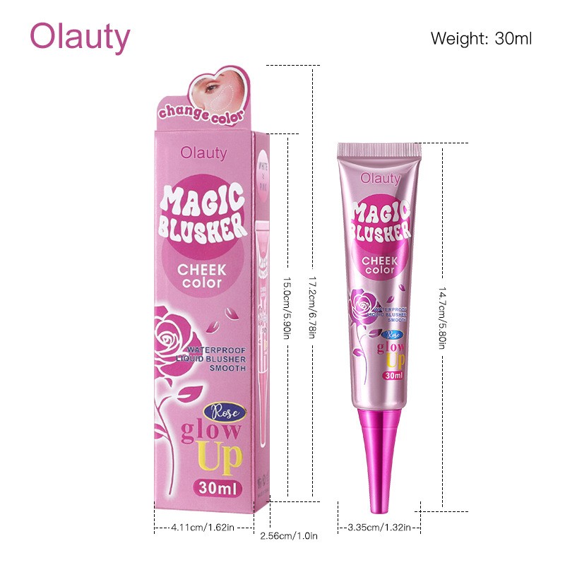 Glow Smoke Makeup Magic Warm Color Changing Liquid Powder Blusher