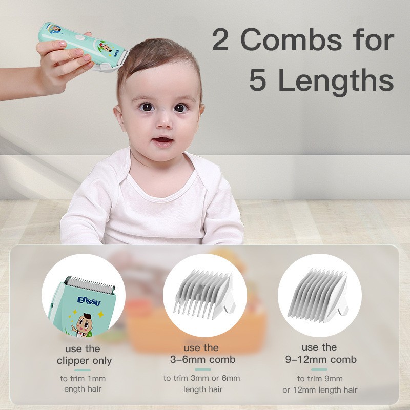 Baby Specific Shaving Ultra Quiet Automatic Baby Cleaning Hair Clipper