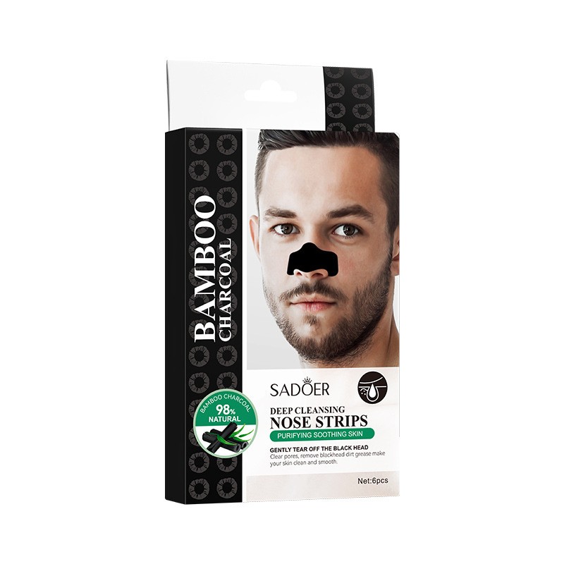 Bamboo Charcoal Deep Cleaning Nose Patch Blackhead Removal T-zone Care Nose Patch