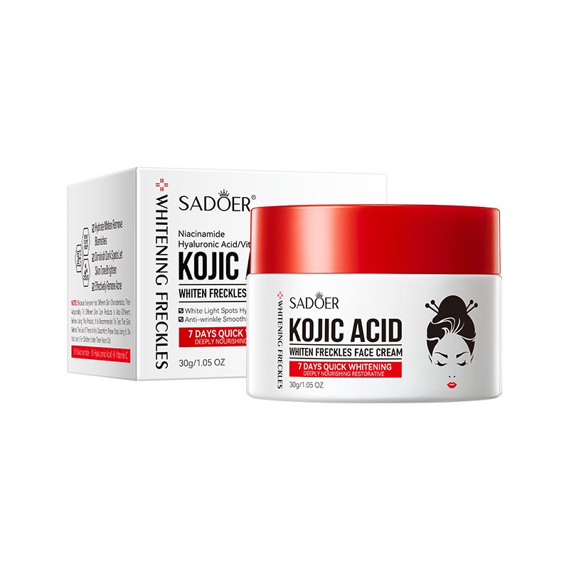 Kojic Acid Whitening Freckle Removal Cream Brightening Rejuvenating Skin Melanin Removal Cream