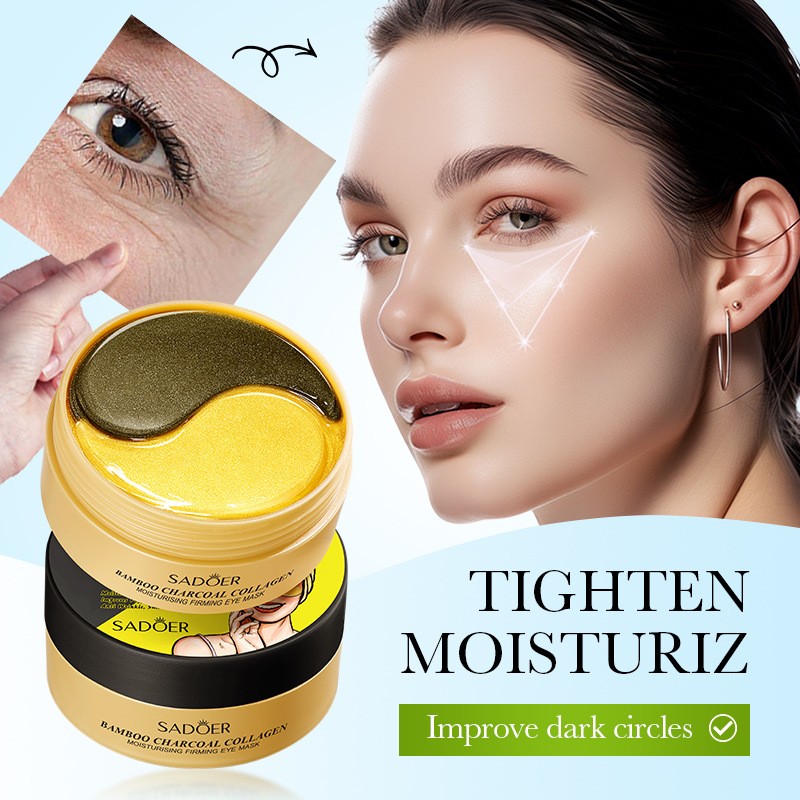 Bamboo Charcoal Collagen Brightens Moisturizes Tightens Nourishes the Eye Mask