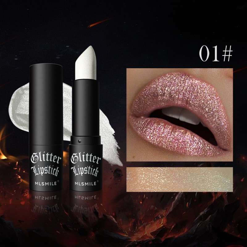 Pearlescent Non Stick Cup Matte Lipstick Explo Sive Glitter Diamond Lipstick Easy Color Lipstick