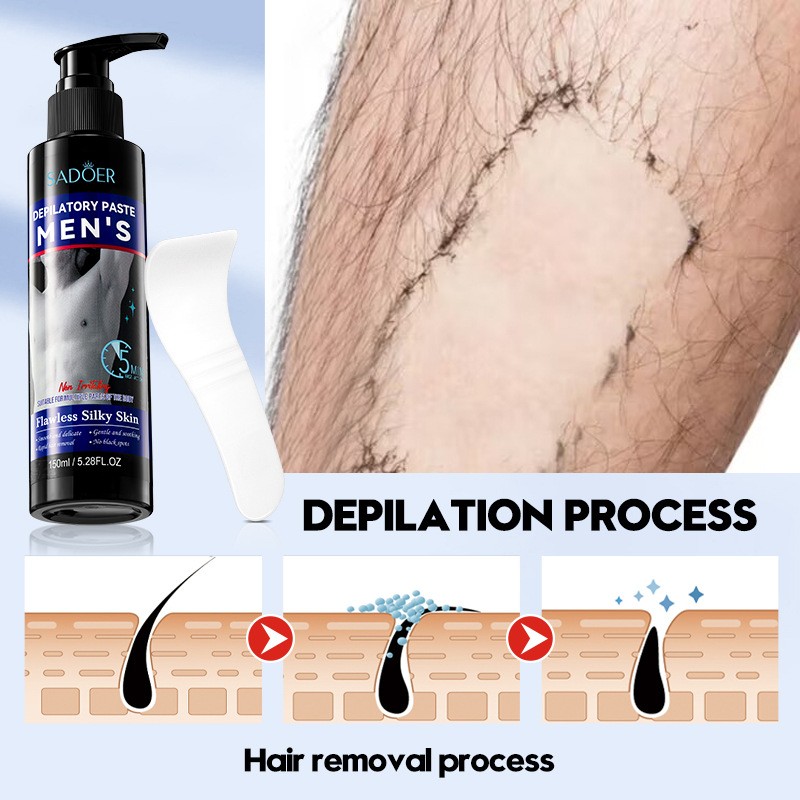 Men's Smooth Hair Removal Cream Does Not Stimulate Underarm Body Hair Removal Cream