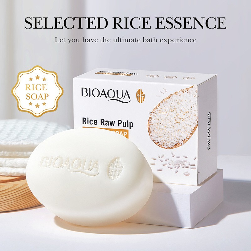 Moisturizing Softening the Skin Cleansing Bathing Antibacterial Cleaning Rice Soap