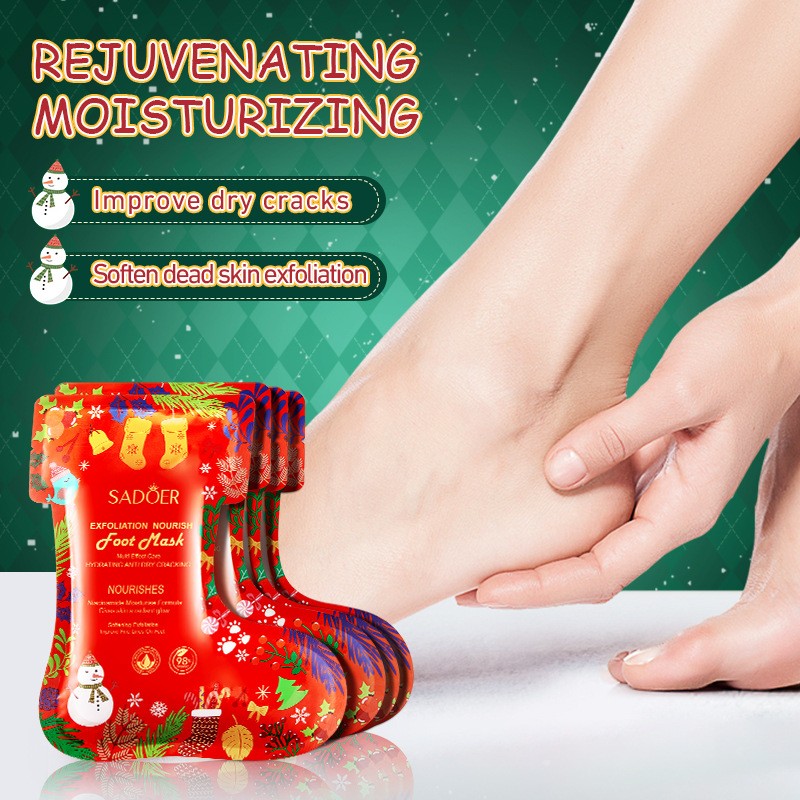 Christmas Stockings Niacinamide Whitening and Tender Skin Peeling Foot Mask