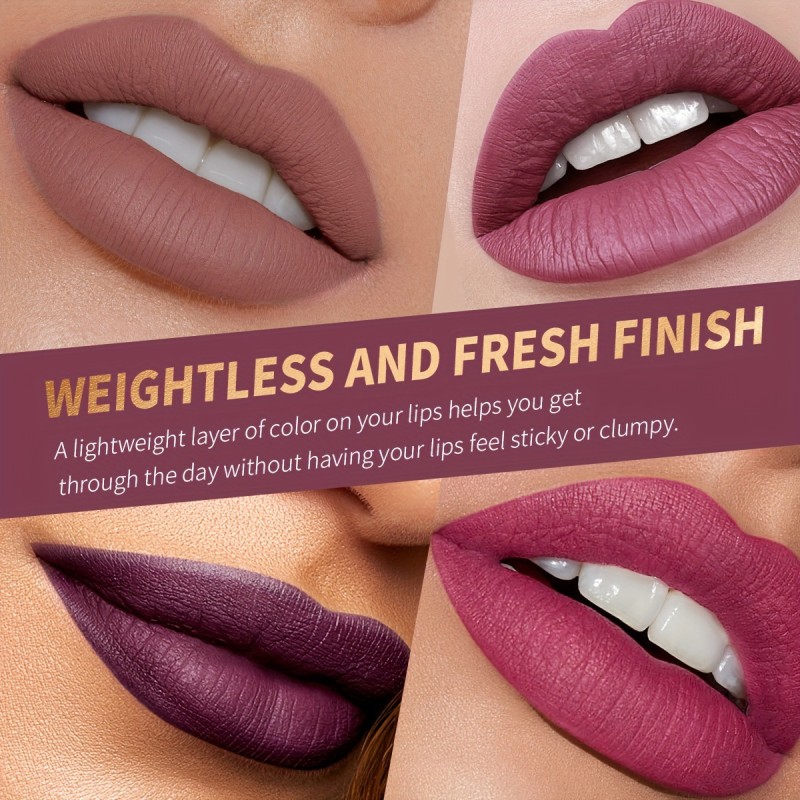 Matte Velvet Matte Lip Gloss Is Not Easy to Fade and Does Not Stick to Cup Lipstick