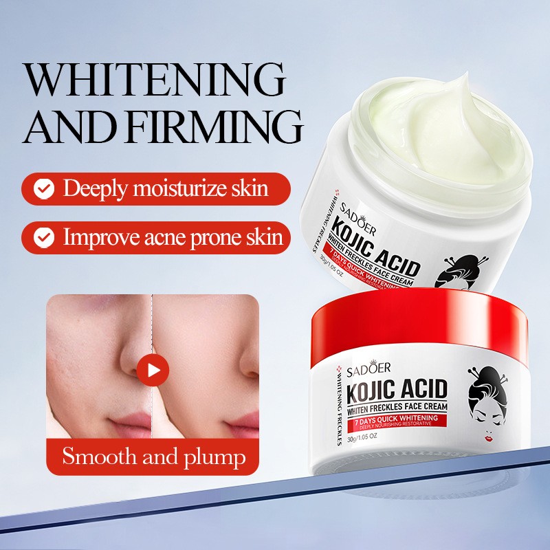 Kojic Acid Whitening Freckle Removal Cream Brightening Rejuvenating Skin Melanin Removal Cream