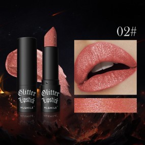 Pearlescent Non Stick Cup Matte Lipstick Explo Sive Glitter Diamond Lipstick Easy Color Lipstick