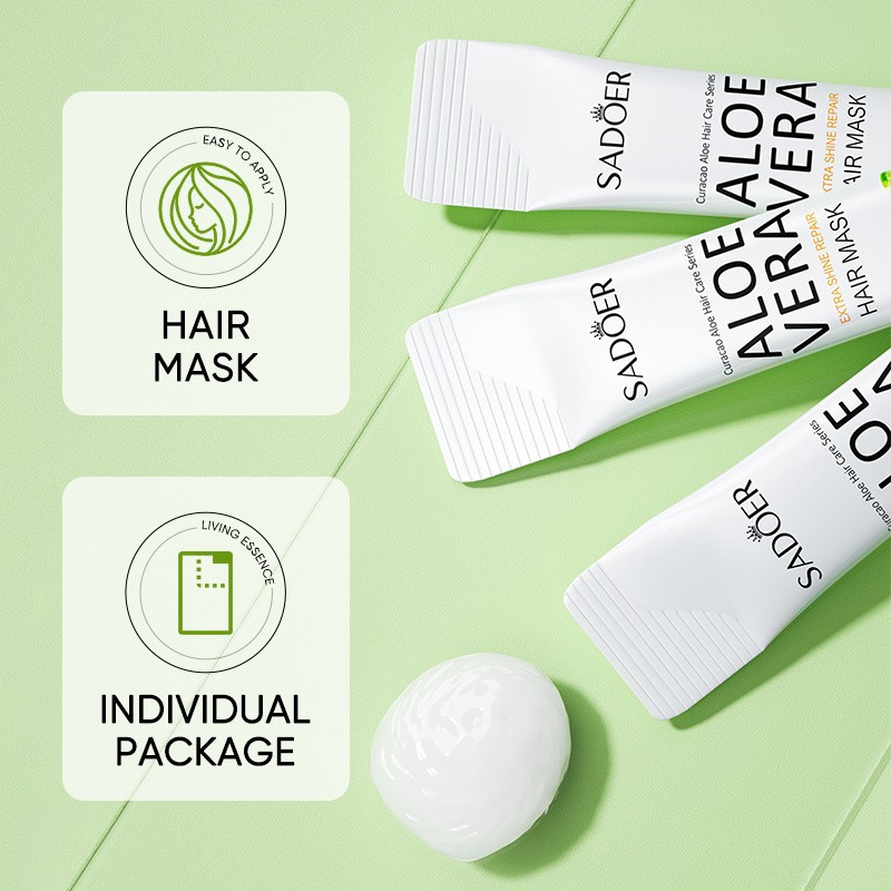 Smooth Improve Frizz Moisturize Hair Portable 10g Aloe Vera Conditioner