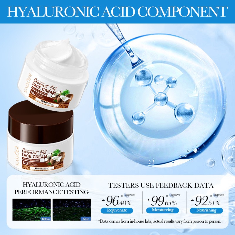 Moisturizing and Nourishing the Skin Coconut Oil Nourishing Moisturizing Face Cream